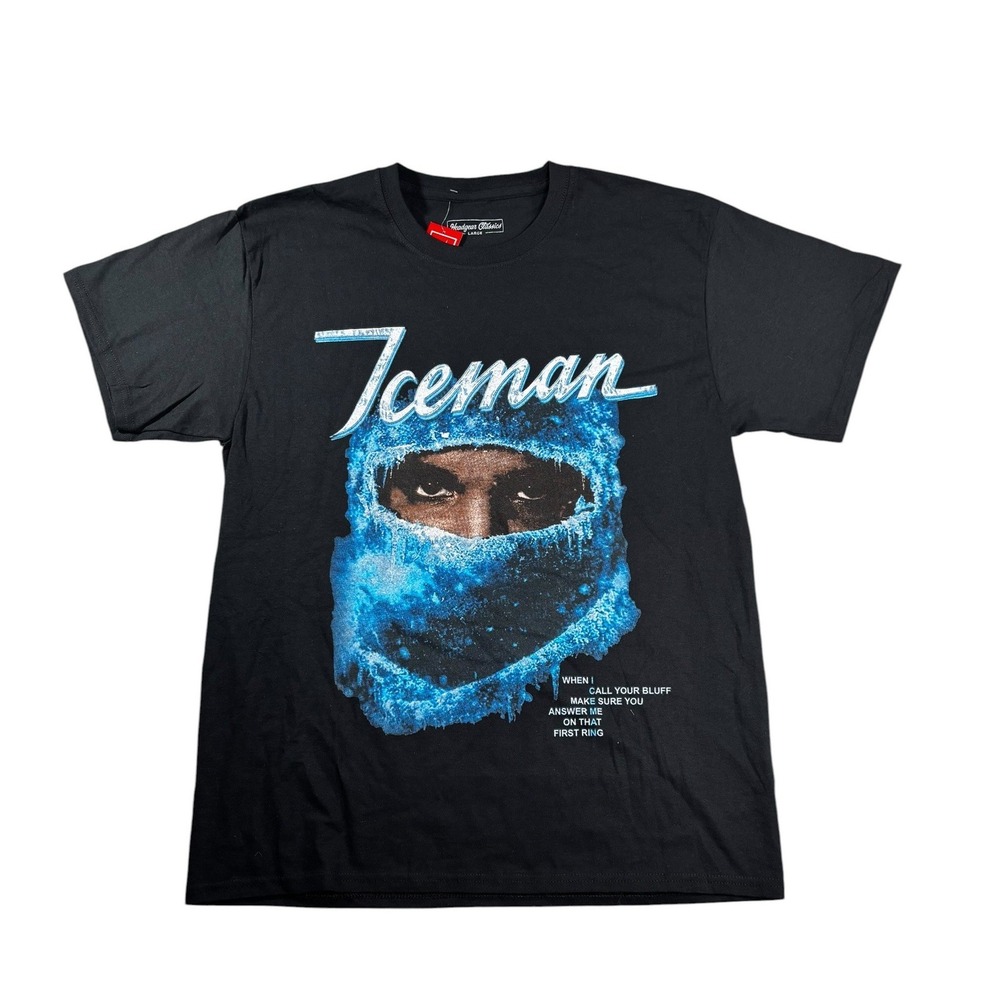 Headgear Classics Drake Iceman Graphic T-Shirt Black Mens Large NWT